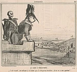 Le czar a Sébastopol by Honoré Daumier