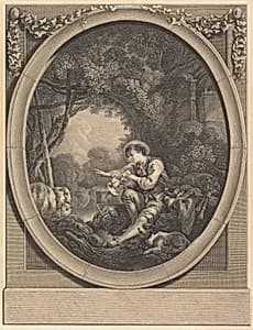Portrait of Jacques-Firmin Beauvarlet after François Boucher