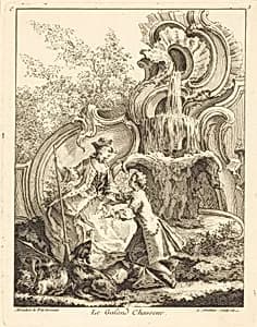 Le Galand Chasseur by Antoine Aveline after Jean Mondon