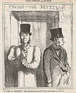 Le garde du commerce by Honoré Daumier