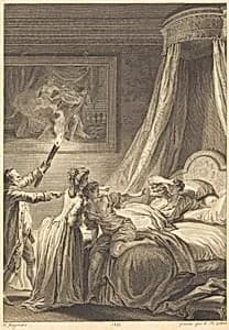 Le gascon puni by Louis-Michel Halbou and Antoine-Jean Duclos after Jean-Honoré Fragonard