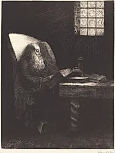 Le Liseur (The reader) by Odilon Redon