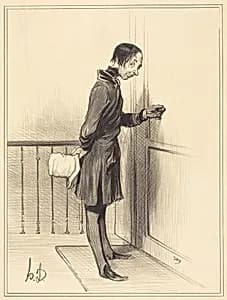 Le Mendiant a domicile by Honoré Daumier