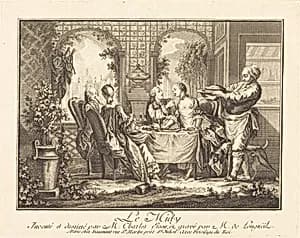 Le midi by Joseph de Longueil after Charles Eisen