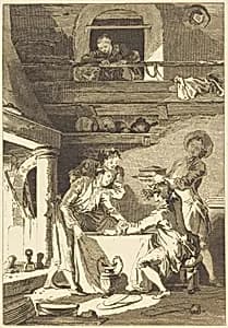 Le pate d'anguilles by Charles Emmanuel Patas after Jean-Honoré Fragonard