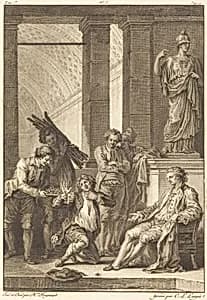 Le paysan by Charles Louis Lingée after Jean-Honoré Fragonard
