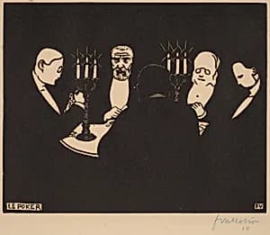 Le Poker (Poker) by Félix Vallotton