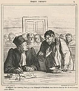 Le prèvenu by Honoré Daumier