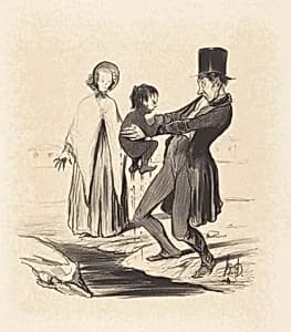 Le Puits de Grenelle by Honoré Daumier