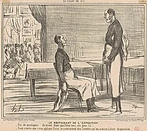 Le restaurant de l'exposition by Honoré Daumier