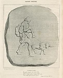Le retour d'Ulysse by Honoré Daumier