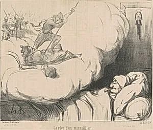 Le rêve d'un marguillier by Honoré Daumier