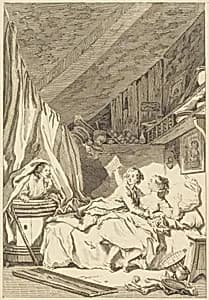 Le savetier by Jean Dambrun after Jean-Honoré Fragonard