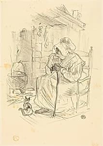 Le secret by Henri de Toulouse-Lautrec