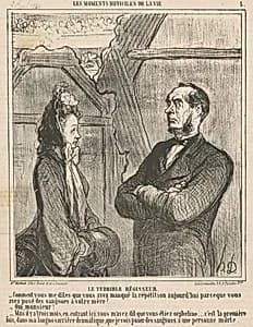 Le terrible régisseur by Honoré Daumier