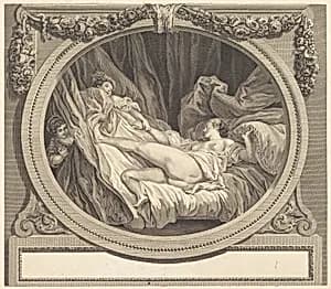 Le verre d'eau by Nicolas Ponce after Jean-Honoré Fragonard