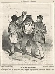 Le vol au renfoncement by Honoré Daumier