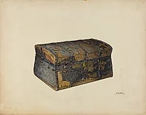 Leather Covered Trunk by John Cutting