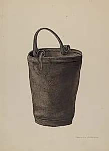 Leather Water Bucket by Alexander Anderson
