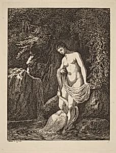 Leda and the Swan by Salomon Gessner