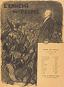 L'Ennemi du peuple by Théophile Alexandre Steinlen