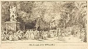 Les chaises [lower half] by Gabriel Jacques de Saint-Aubin