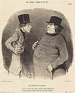 Les Cigarettes de camphre by Honoré Daumier