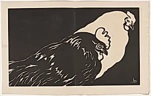 Les coqs by Charles Huard