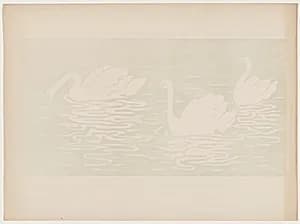 Les cygnes by Henri-Charles Guérard