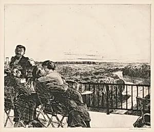 Les Deux Pigeons by Edward Hopper