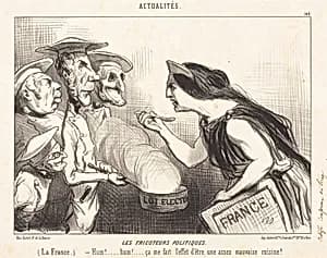 Les Fricoteurs politiques by Honoré Daumier