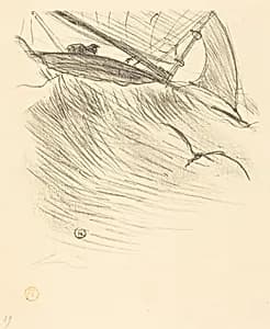 Les hirondelles de mer by Henri de Toulouse-Lautrec