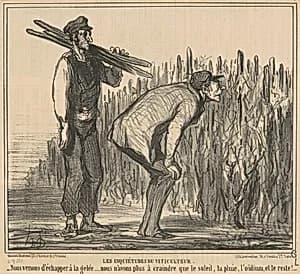 Les inqiétudes du viticulteur by Honoré Daumier