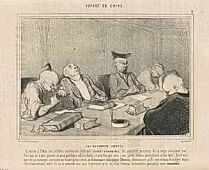 Les mandarins lettrés by Honoré Daumier