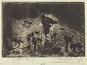 Les Noctambules (The Night Prowlers) by Félix-Hilaire Buhot