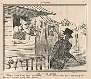 Les nouveaux chalets by Honoré Daumier