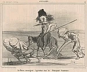 Les russes encourageant l'agriculture by Honoré Daumier