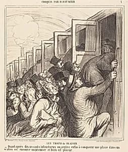 Les Trains de plaisir by Honoré Daumier