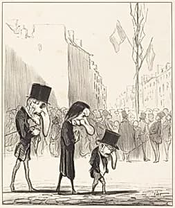 Les Trois petits saints by Honoré Daumier