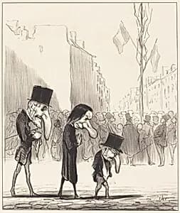 Les Trois petits saints by Honoré Daumier