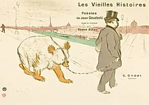 Les Vielles Histoires (cover/frontispiece) by Henri de Toulouse-Lautrec