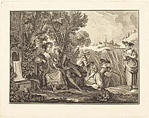 L'ete by Joseph de Longueil after Charles Eisen