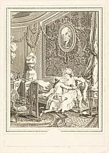 L'heureux moment by Nicolas Delaunay after Nicolas Lavreince