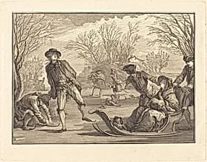 L'hiver by Joseph de Longueil after Charles Eisen