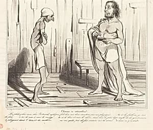 L'homme in naturalibus by Honoré Daumier