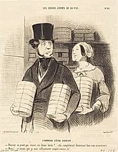 L'honneur d'être parrain by Honoré Daumier