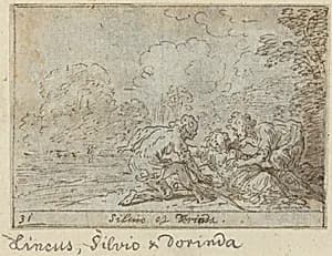 Linco, Silvio and Dorinda by Johann Wilhelm Baur