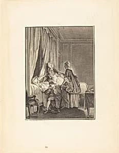 L'inoculation de l'amour by Noël Le Mire after Jean-Michel Moreau