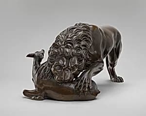 Lion Devouring a Doe by Barthélemy Prieur