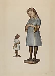 "Little Fanny" Carved Figure by Stanley Mazur